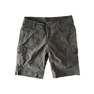 KUHL Women's Sz 10 Vintage Patina Dye Gray Outdoor Hiking Casual Shorts LN